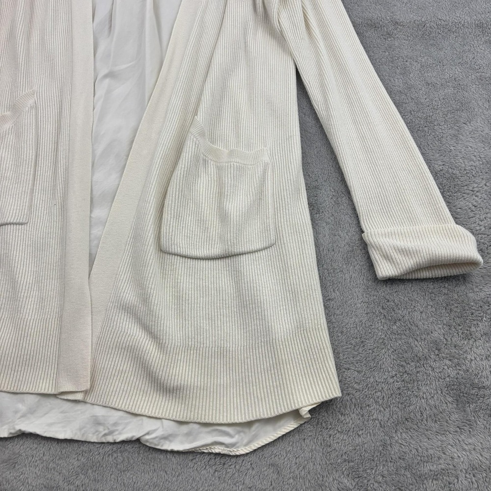 Lululemon Still At Ease Wrap Cardigan Sweater Womens 8 Ivory Cashlu Tencel Lagen - Picture 5 of 13